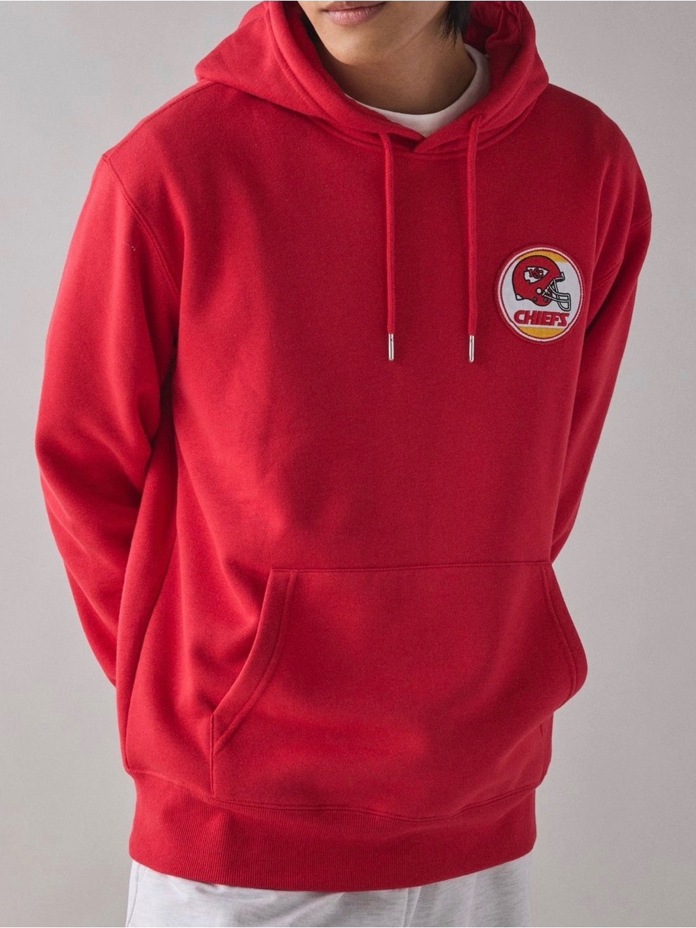 New NFL Ultra Game Kansas City Chiefs Red Pullover Hooded Sweatshirt Size Large
